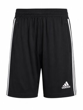 adidas Men’s Shorts Aeroready 3 Stripes Black Shorts with pockets size L NEW